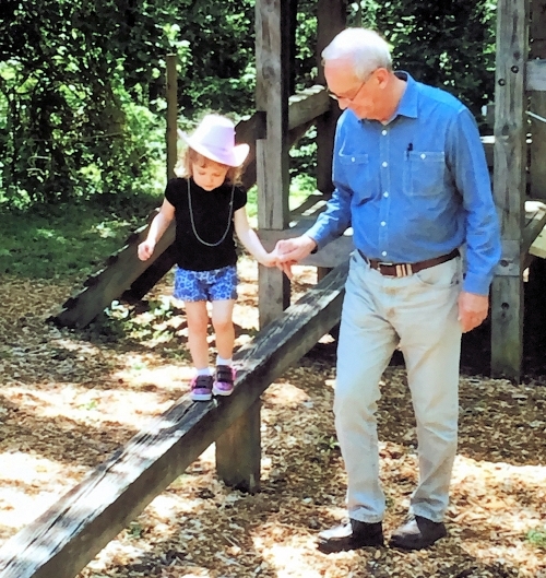 David with his granddaughter, Arabella